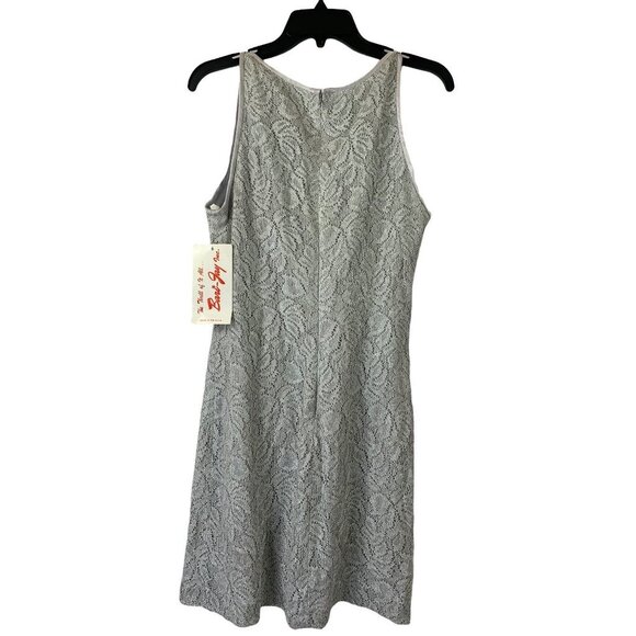 Bari Jay Women's Slithering Silver Evening Dress - Picture 2 of 6